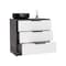 Tuhome Kaia 3 Drawers Dresser, Superior Top, Smokey Oak/White CIB5533 - alternate 3